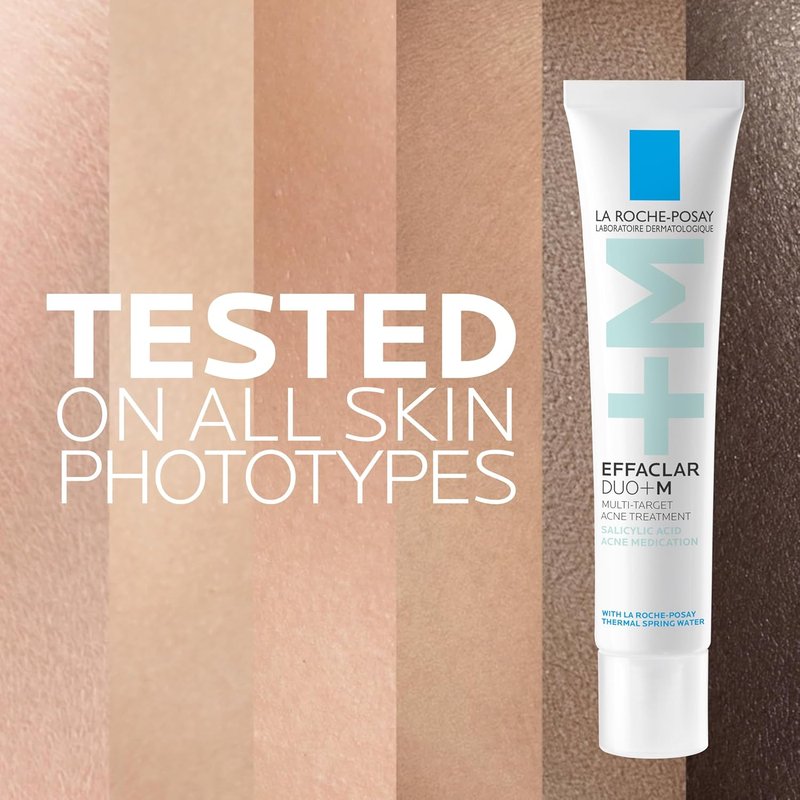 La Roche-Posay Effaclar Salicylic Acid Acne Treatment - Mattifying Gel Cream for Blackheads & Pores | Non-Greasy, Sensitive Skin Safe