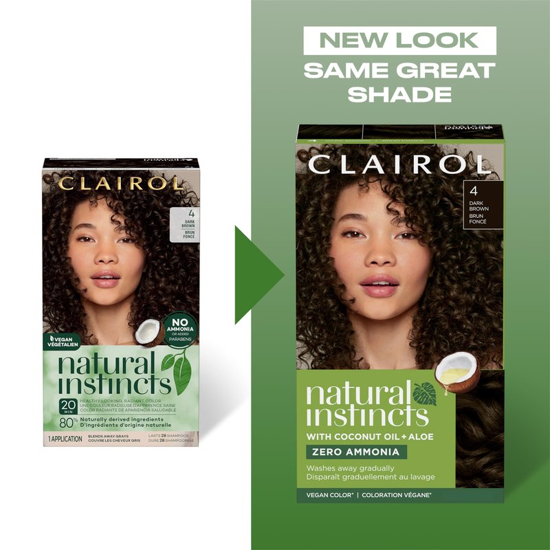 Clairol Natural Instincts Demi-Permanent Hair Dye, 8 Medium Blonde | Ammonia‑Free, Vegan Hair Color with Coconut Oil & Aloe Vera | Pack of 3