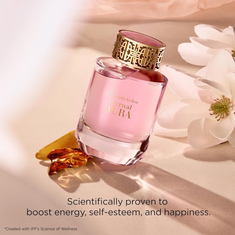Elizabeth Arden Eternal Aura Eau de Parfum - Floral & Amber Women's Perfume with Pink Pepper, Magnolia & Sandalwood