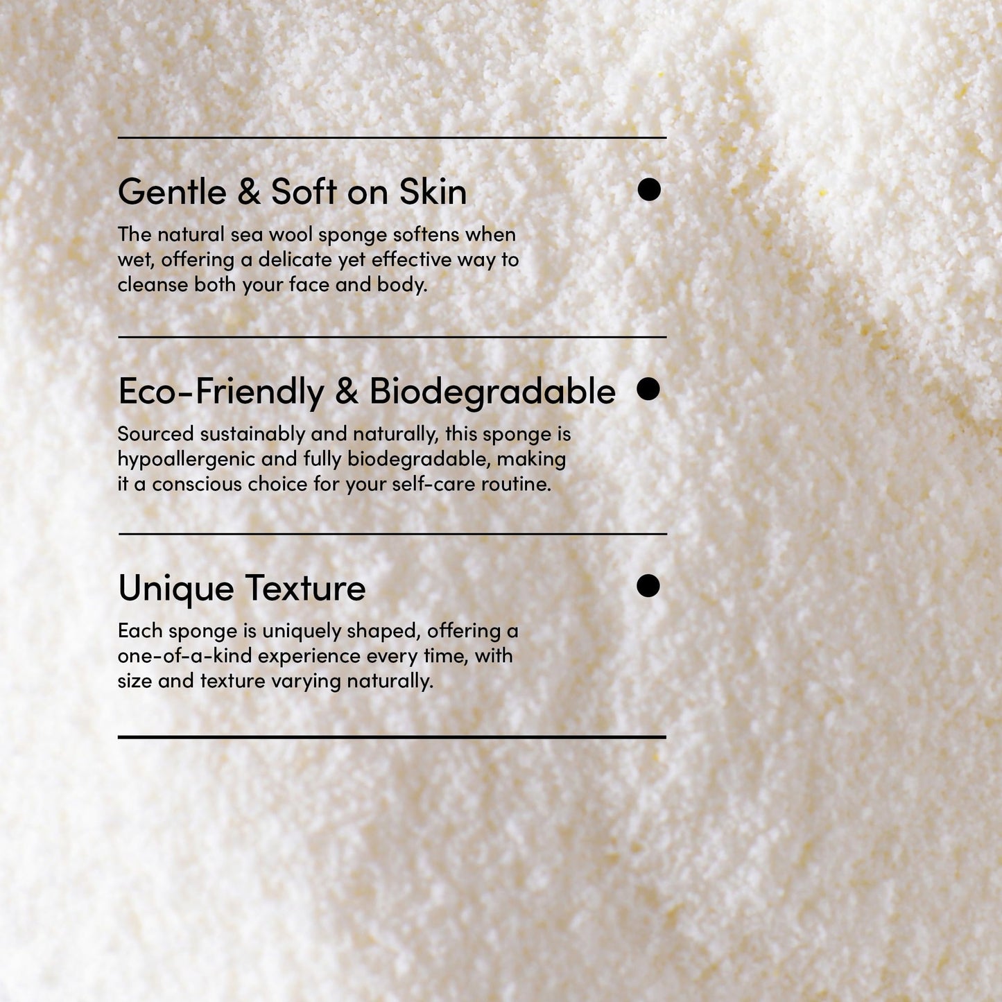 LATHER - Natural Sea Wool Sponge, 4-5" - Organic Exfoliating Body Scrubber - Soft, Gentle Cleansing - Hypoallergenic - All Skin Types - Florida Natural Loofah Sponge - Cruelty Free - Beauty & Skincare