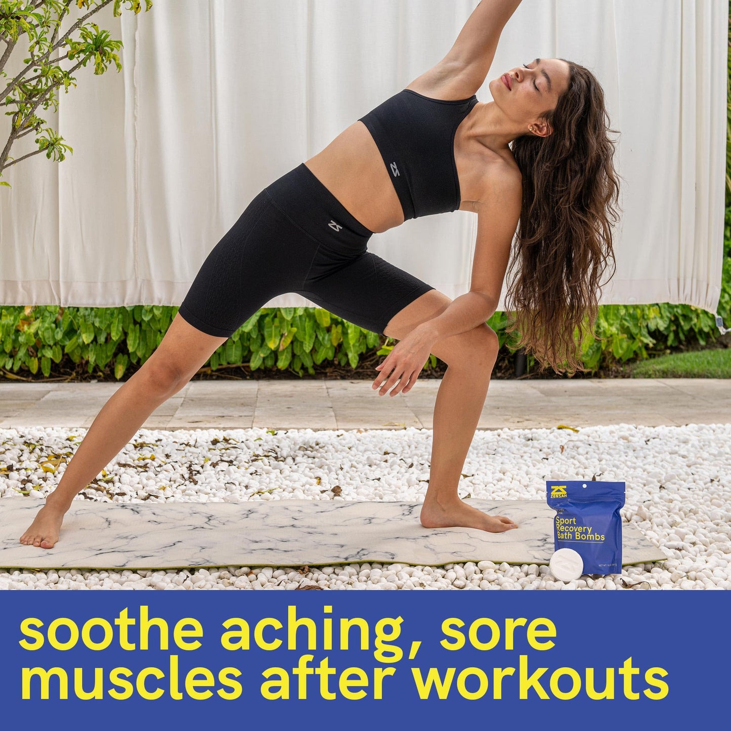 Zensah Sport Recovery Bath Bombs - Magnesium Epsom Salt for Soaking Sore Muscles, Father’s Day Gifts, Made in USA with Essential Oils, Peppermint and Eucalyptus Relaxation for Athletes