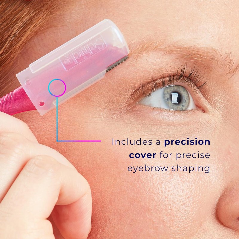 Schick Hydro Silk Touch-Up Dermaplane Razor - Precision Cover, 3ct | Facial Razor for Women, Peach Fuzz Remover