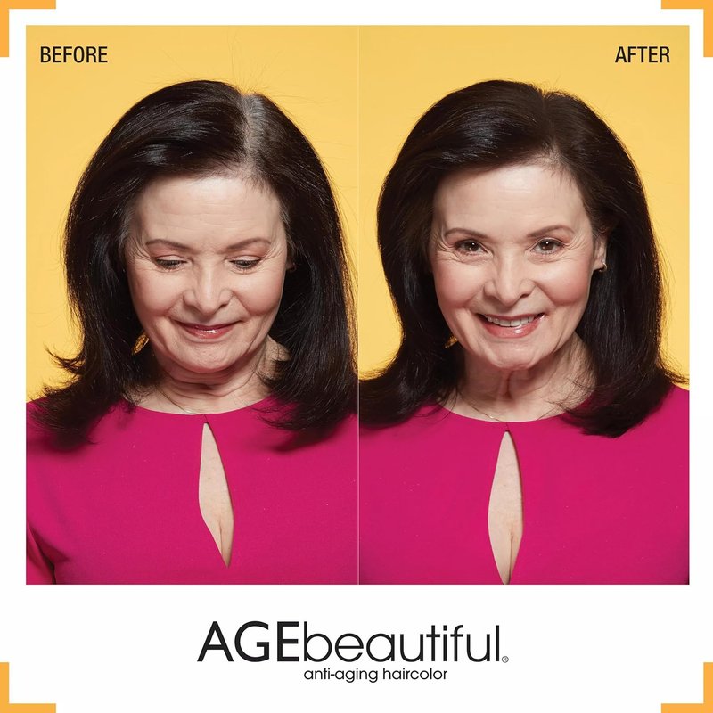 AGE Beautiful Root Touch Up Hair Color Spray - Temporary Gray Concealer for Volume & Thinning Patches | Water & Sweat Resistant