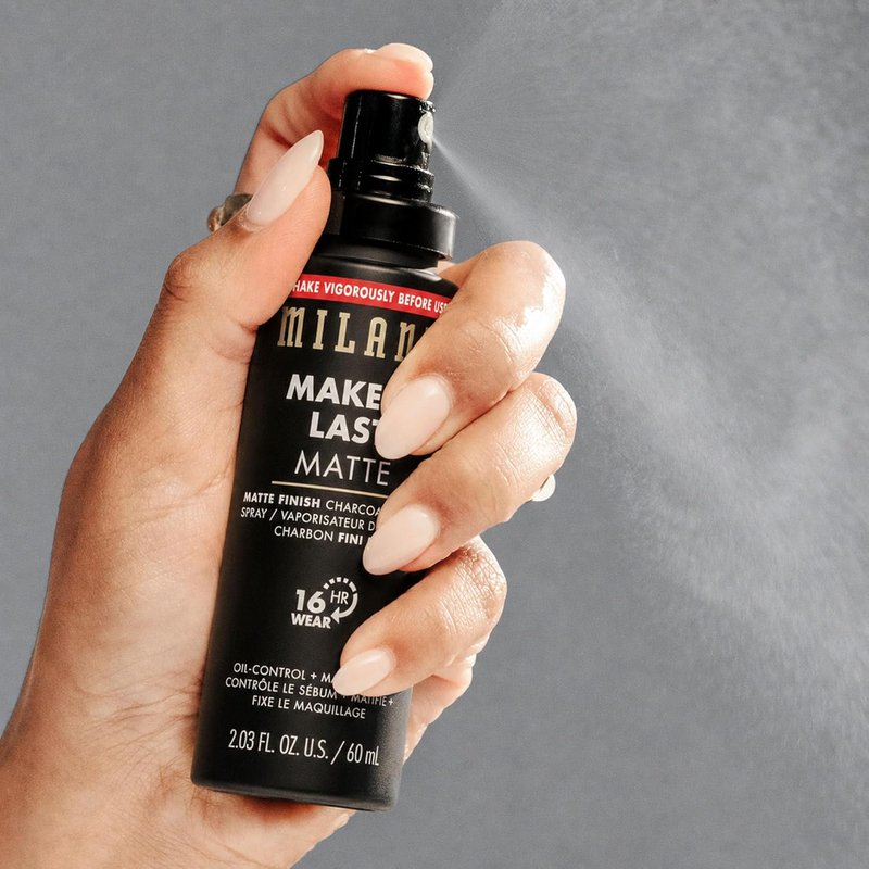 Milani Setting Spray & Primer - Oil Absorbing Charcoal Formula for Oily Skin | 2 Pack