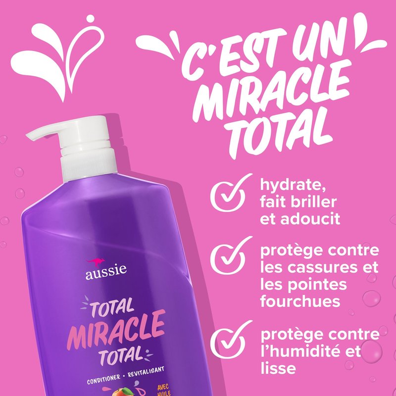Aussie Total Miracle Collection Conditioner, 26.2 Fluid Ounce