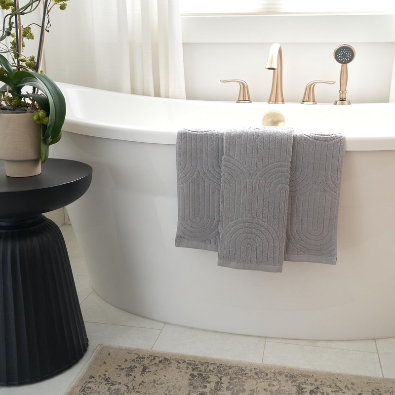 KIBAGA Decorative Hand Towels for Your Bathroom Or Kitchen – Luxurious Set of 2 Soft Boho Cotton Towels are Absorbent, Lightweight & Dry Quickly - Perfect to Elevate Any Bath Decoration at Home