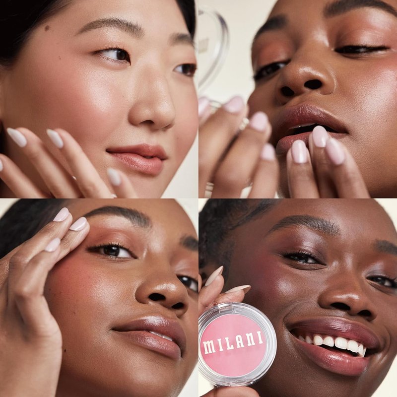 Milani Blush - Cheek Kiss Cream Blush & Lip Tint | Buildable Gel Formula, Dewy Merlot Moment