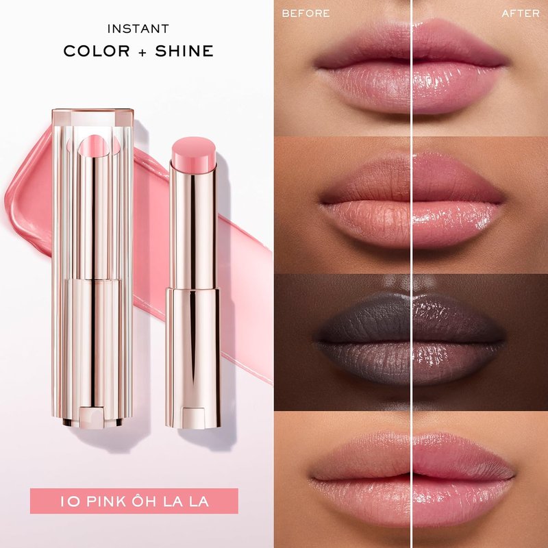Lancôme Lip Idôle Squalane-12 Hydrating Lip Balm - 24H Moisture, Buildable Color & Instant Shine
