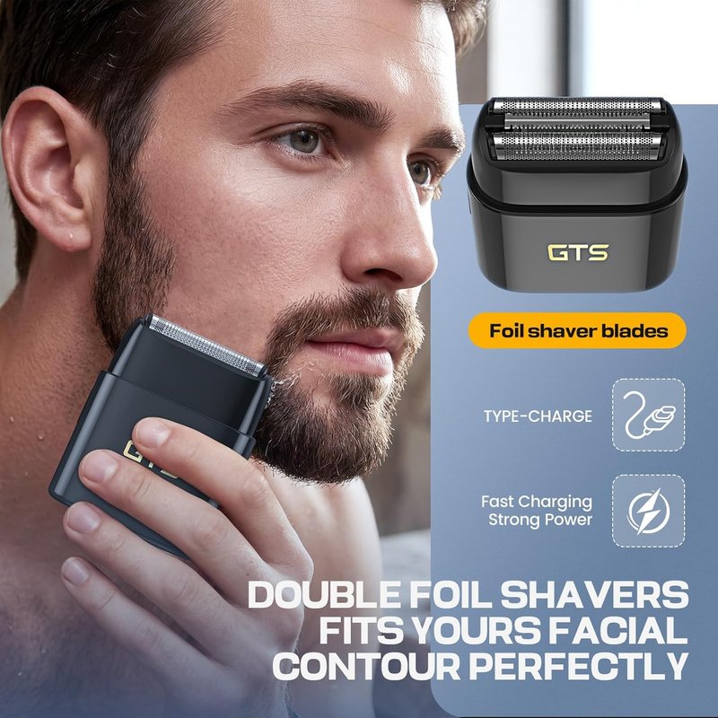 Professional Hair Clippers for Men - Cordless Haircut Kit with Beard Trimmer & IPX7 Electric Shaver | Rechargeable Barber Clippers, LED Display, Black