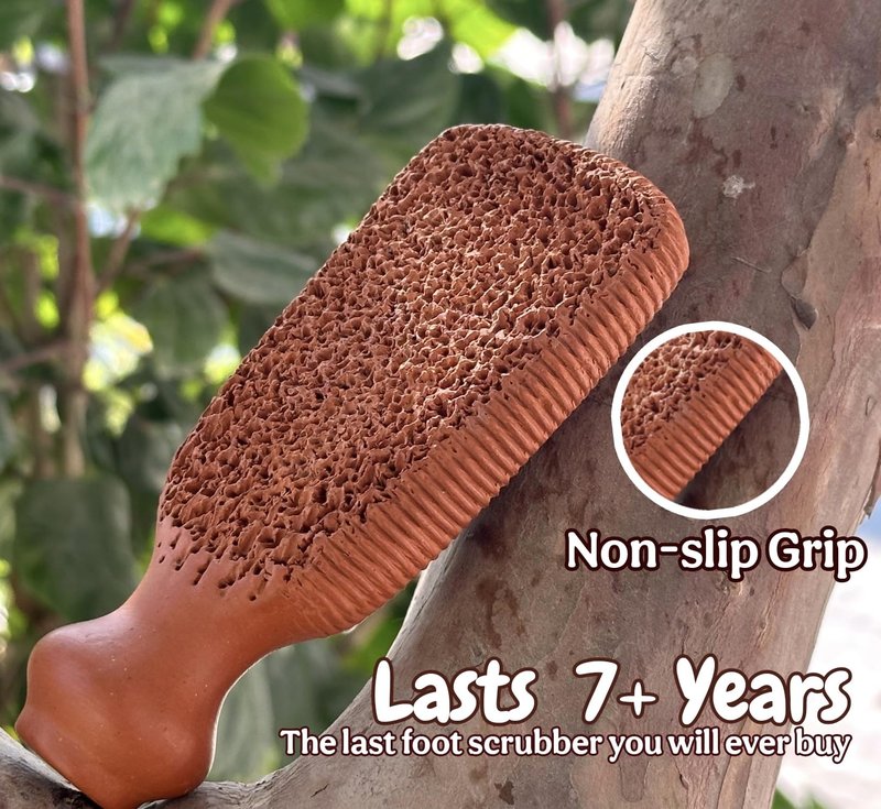 Natural Pumice Stone Made up of Terra Cotta Ancient Indus Valley Foot Scrubber Callus Remover Skin Care Kit for Hand and Dead Skin, Pedicure Tools Foot Exfoliator, Cracked Heels, Body Loofah