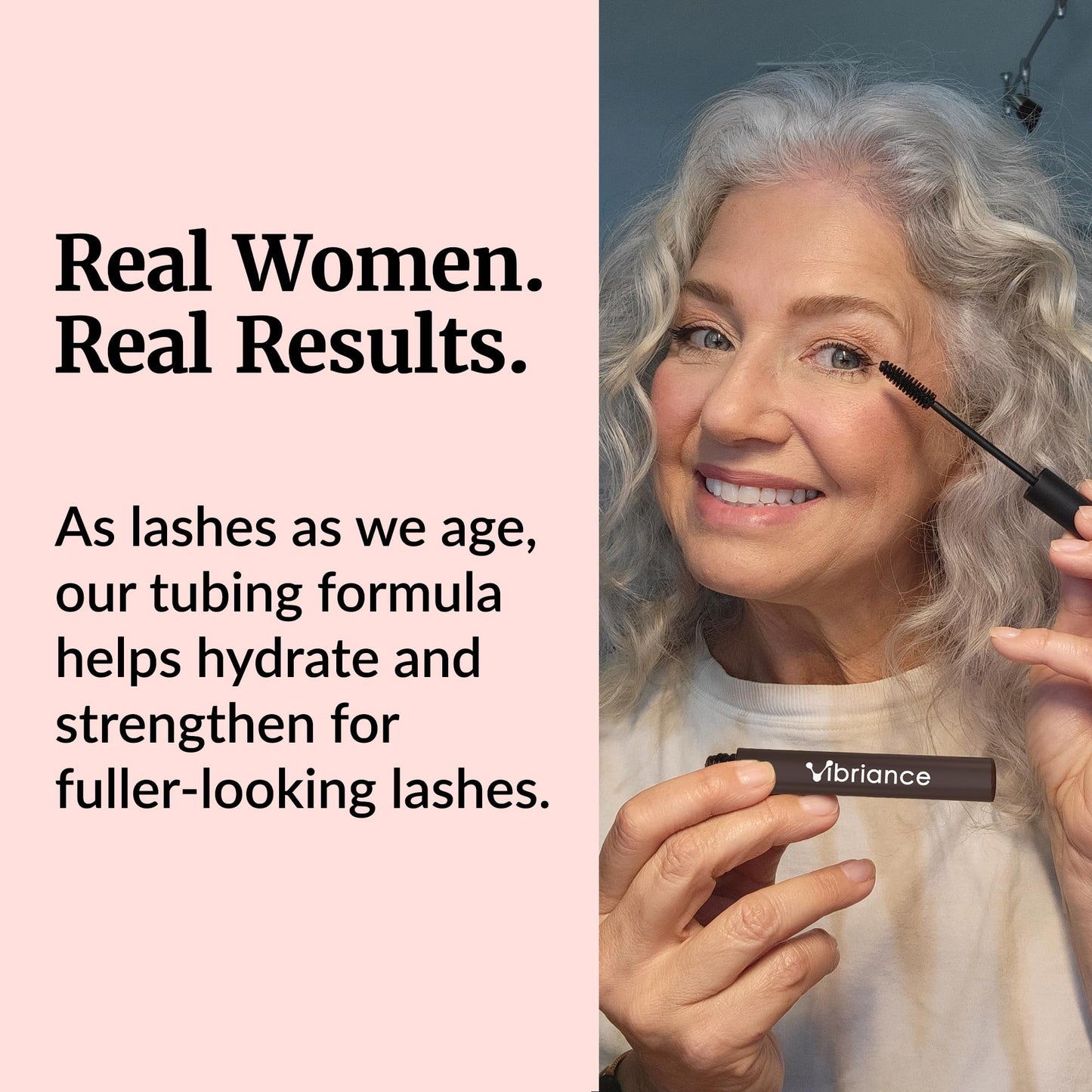 Vibriance Volumizing Tubing Mascara, Soft Black - Hypoallergenic, Moisturizing, Lifting, Long-Lasting - Special Tube Formula for 50+