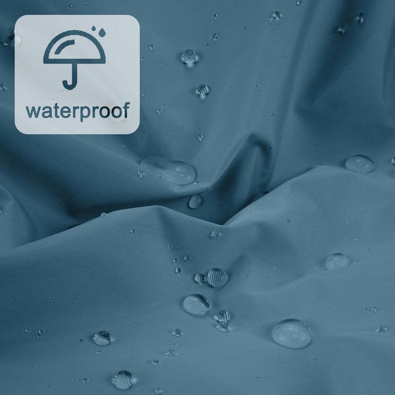 Reusable Shower Cap for Women - Large Waterproof Hair Bonnet with Elastic Band | Ideal for Long, Curly Hair - Haze Blue
