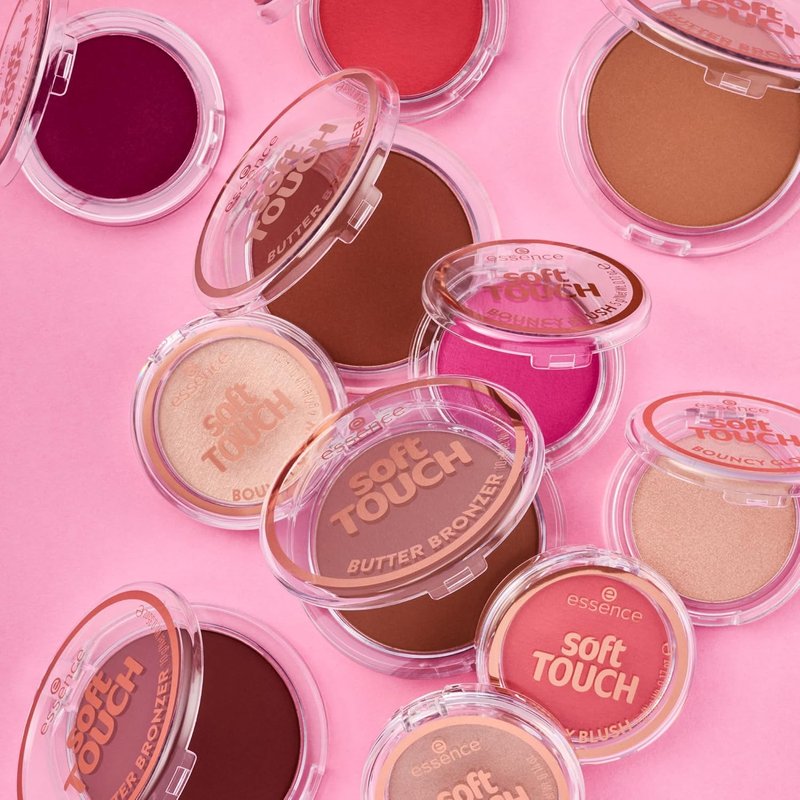 essence | Soft Touch Bouncy Blush | Lightweight, Buildable Cream to Powder Blush | Long-Lasting Natural Flush | Vegan & Cruelty-Free Makeup (40 Roses in Berry)