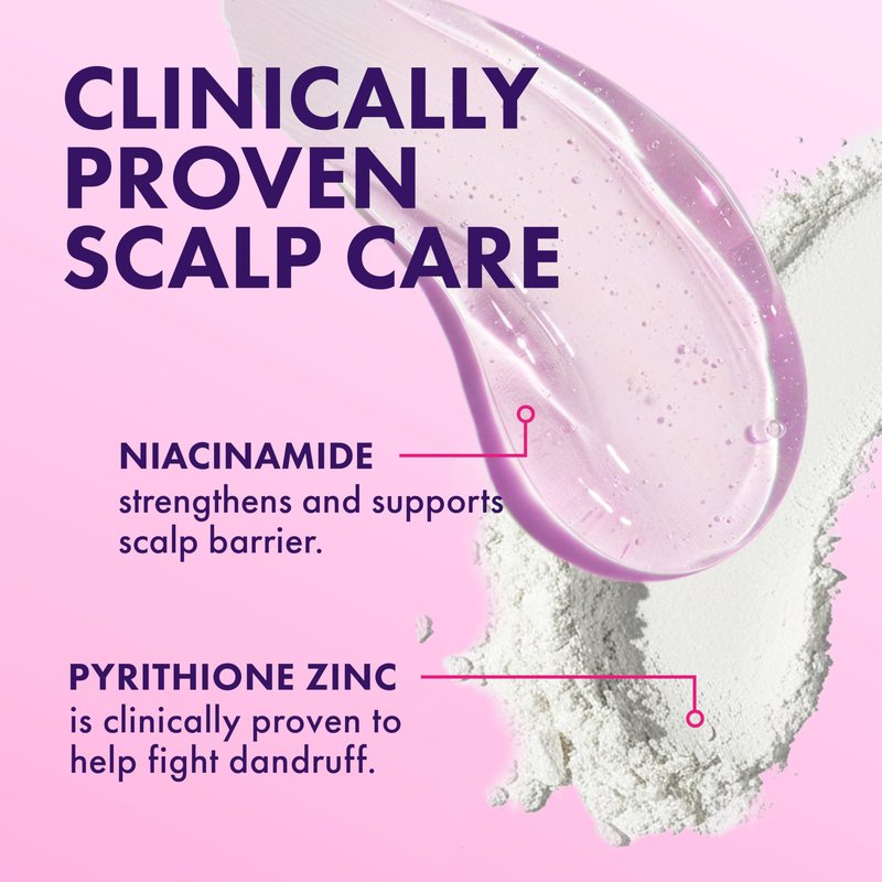 Mielle Organics Lavender & Lychee Scalp Moisturizing Shampoo with 1% Pyrithione Zinc – Anti-Dandruff Shampoo for Flake & Itch Relief, Sulfate-Free, 12 fl oz