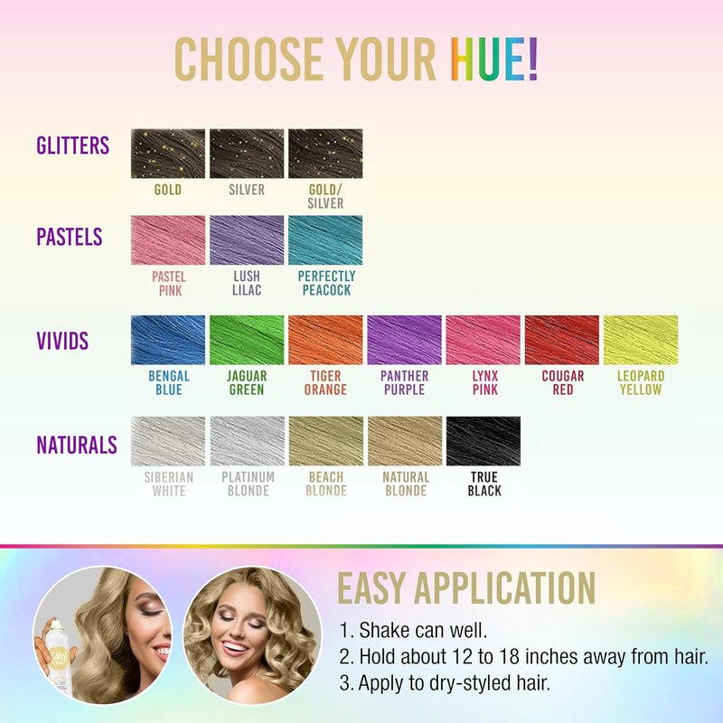 Punky Beach Blonde Temporary Hair Highlight Spray - 3.5 oz | Vibrant Color for Effortless Style