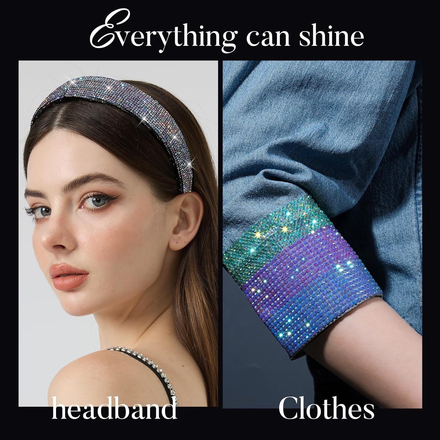 Teenitor Bedazzling Kit - 28 Colors Rhinestones with 30000 Pcs Flatback Gems & 3 Pcs B7000 Glue for Nail Art & Crafts