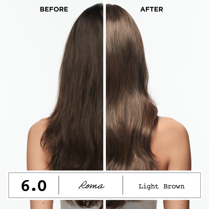 Clairol ColorStrong Permanent Hair Dye, Ammonia‑Free, PPD‑Free, 100% Gray Coverage with Bonding System, 6.4 Light Copper Brown - Red Desert Hair Color, Pack of 1