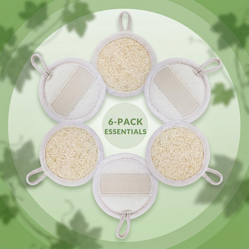 Egyptian Loofah Face Pads – Gentle Exfoliating Facial Sponge for Cleansing