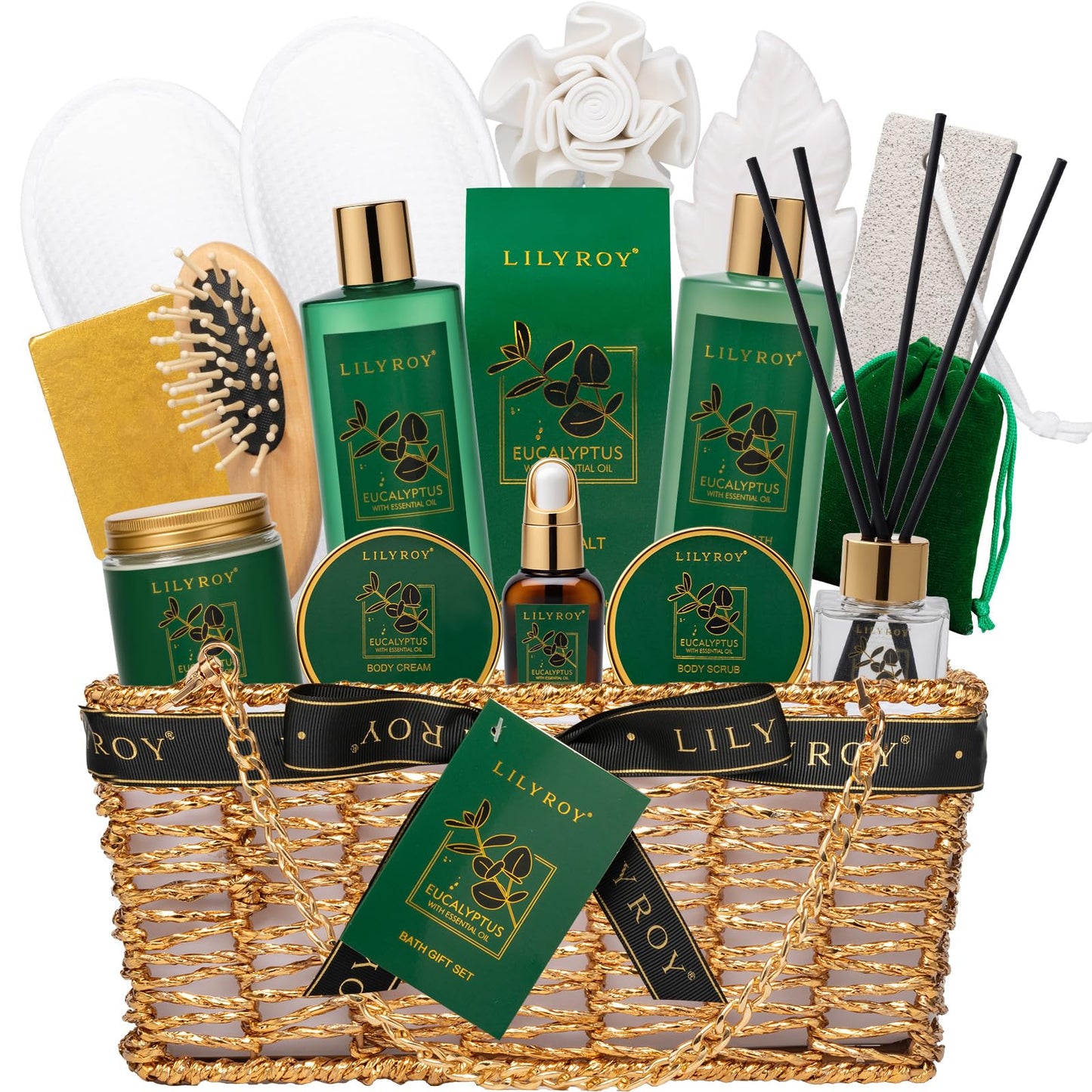 Fathers Day Gifts for Men, Gifts for Women & Men, Birthday Gift - 18-Piece Spa Gift Basket for Women, Bath and Body Spa Kit | Gift for Valentines, Mothers Day, Christmas, Great for Holidays
