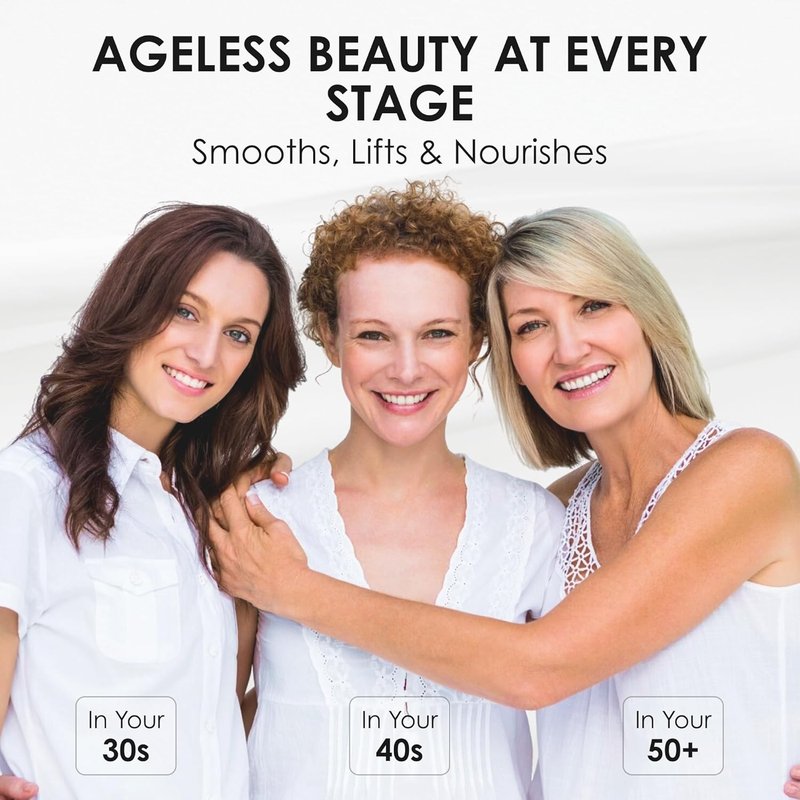 Neck Cream for Tightening & Firming - Hyaluronic Acid, Retinol, Vitamin C | Anti-Aging Day & Night Cream for Sagging Skin