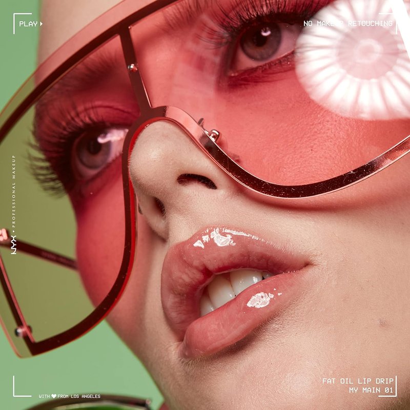 NYX PROFESSIONAL MAKEUP Fat Oil Lip Drip - Moisturizing Vegan Lip Gloss with 12 HR Hydration | My Main (Clear)
