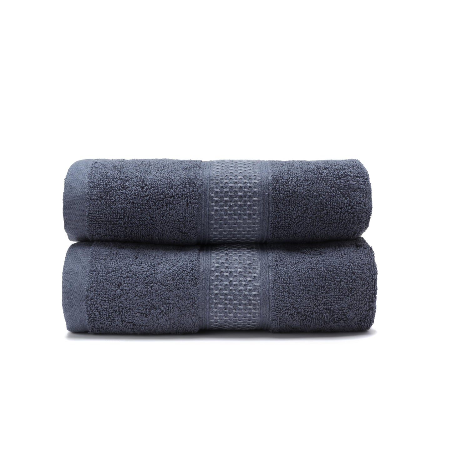 Weierduosi Cotton Bath Towels Set, 2-Piece Set(27x55 Inches) Super Absorbent Quick Drying, Soft,Suitable for Bathroom, spas, Gyms,Gift (Dark Grey)
