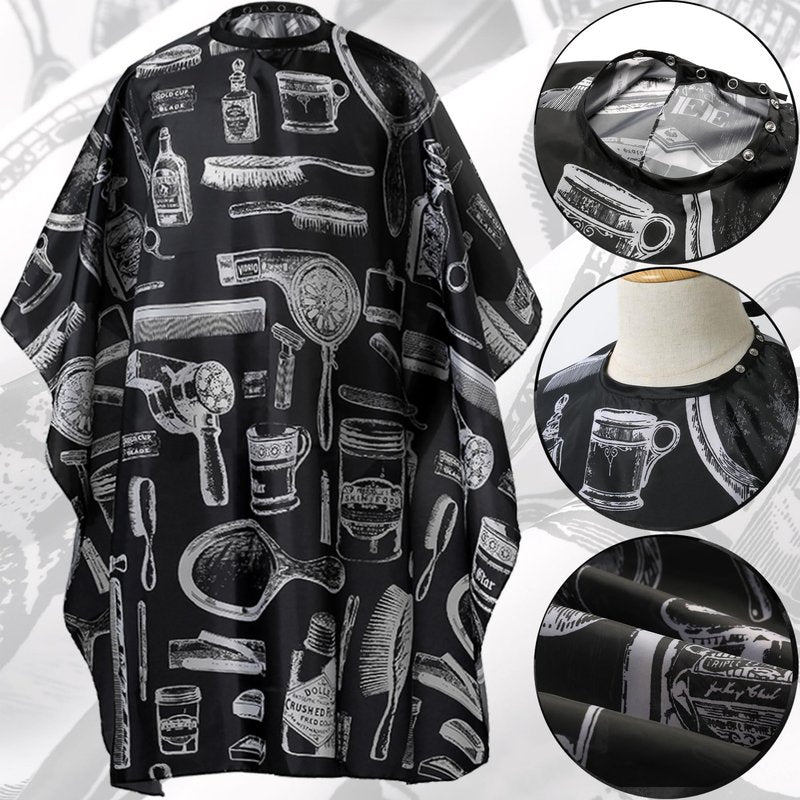 Borogo Professional Hair Cutting Cape with Neck Duster Brush, Salon Barber Cape, Hairdressing Accessories Floral Print
