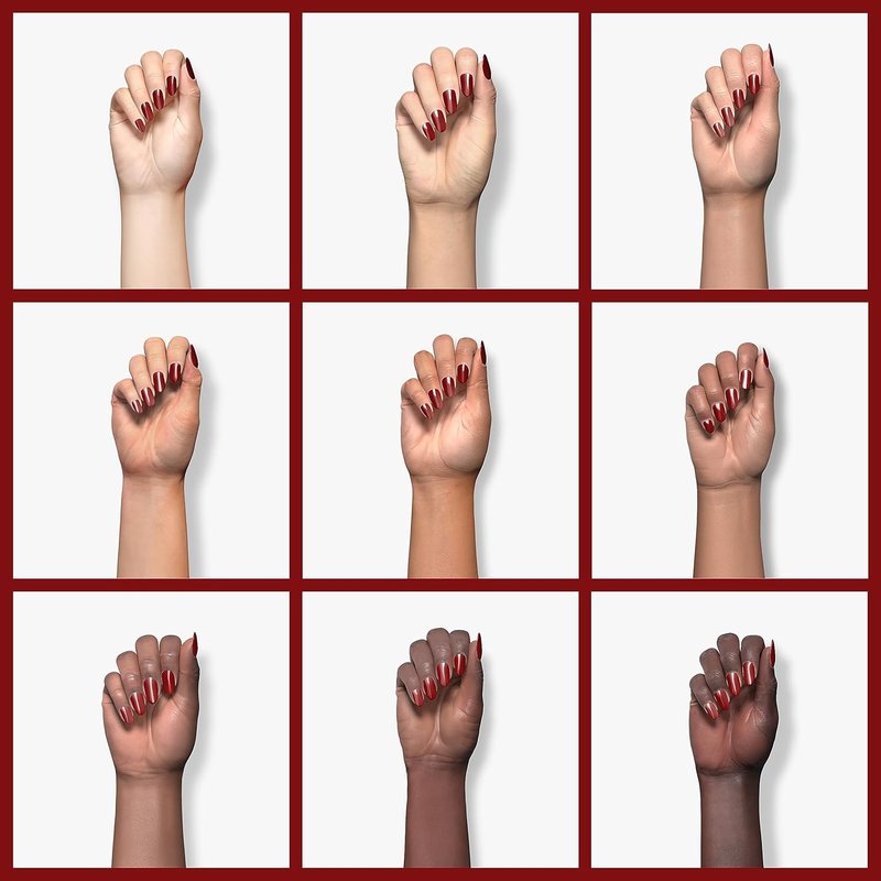 GAOY Sheer Red Gel Nail Polish - 16ml Translucent UV Light Cure for DIY Nail Art | Wine Red 1541