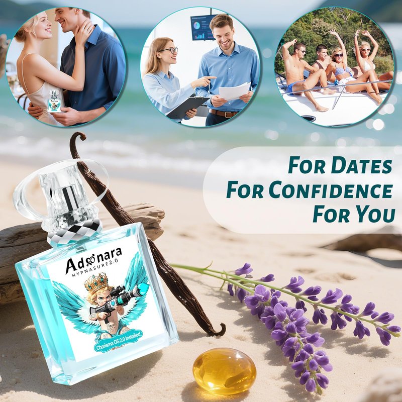 Adonara Hypnasure 2.0 Pheromone Cologne for Men – 2025 Upgraded Formula Perfume for Men's EDP Fragrance, 12-Hour Long-Lasting Scent, Premium Gift Box, 1.7 Fl Oz