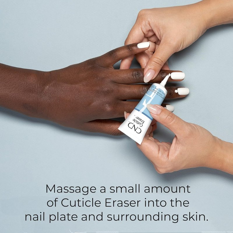 CND Cuticle Couple - SolarOil & Cuticle Eraser | Natural Blend Oils for Moisturizing & Gentle Exfoliation, 0.5 fl oz