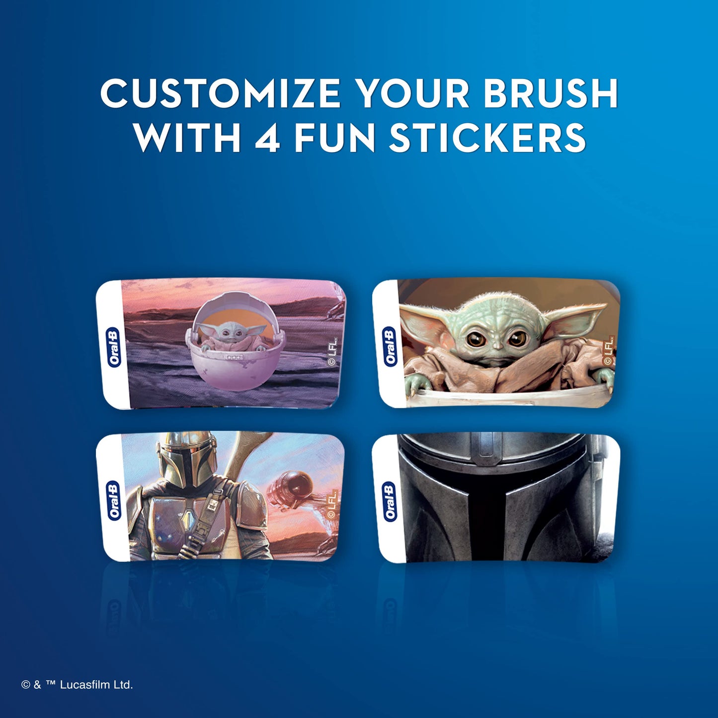 Oral-B Kids Electric Toothbrush featuring Star Wars, for Kids 3+