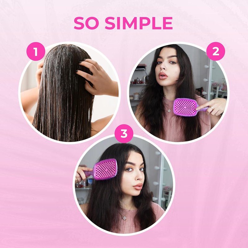 FHI Heat - UNbrush Detangling Brush Combo Pack | Original & Mini Hairbrush for All Hair Types - DuoFlex Anti-Static Design