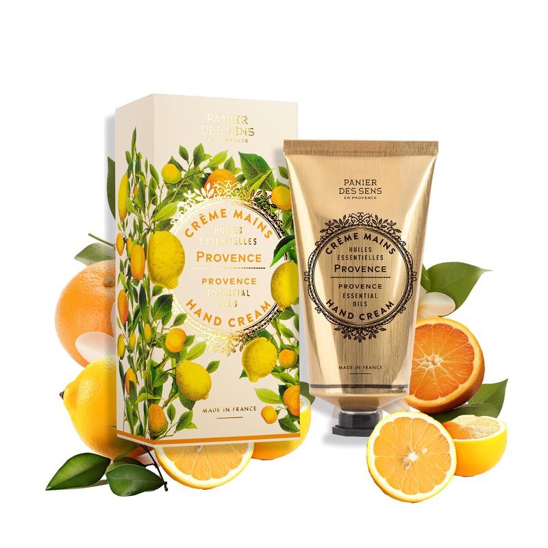 Panier des Sens – Provence Citrus Hand Cream – Moisturizing Hand Lotion for Dry Skin – Premium French Hand Cream, Softening Care for Women, 97% Natural Ingredients, 2.5 Fl Oz