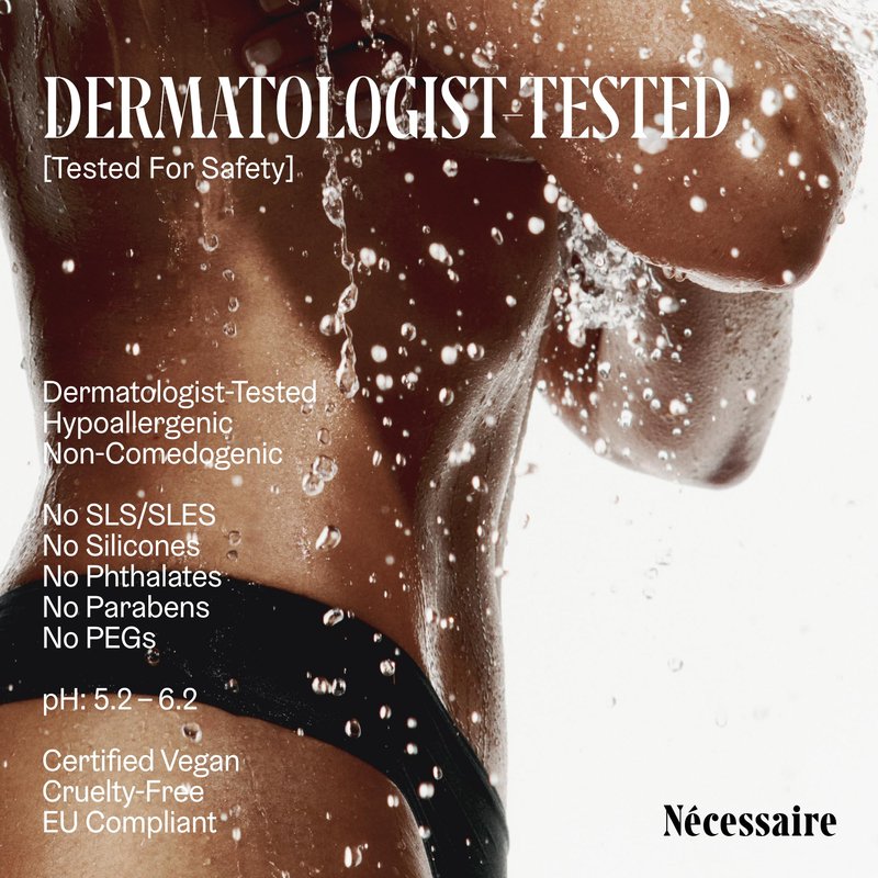 Nécessaire The Body Exfoliator. Santal. AHA/BHA/PHA. Resurface Skin. Smooth KP and Rough Patches. Hypoallergenic. Dermatologist-Tested. 180 ml / 6.1 fl oz