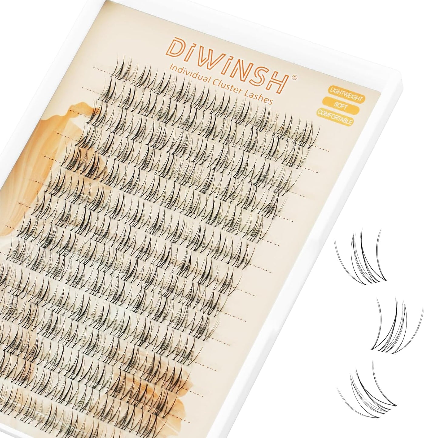 Wispy Lash Clusters - 140pcs 10mm Short Individual Eyelash Extensions | Soft Thin Invisible Band