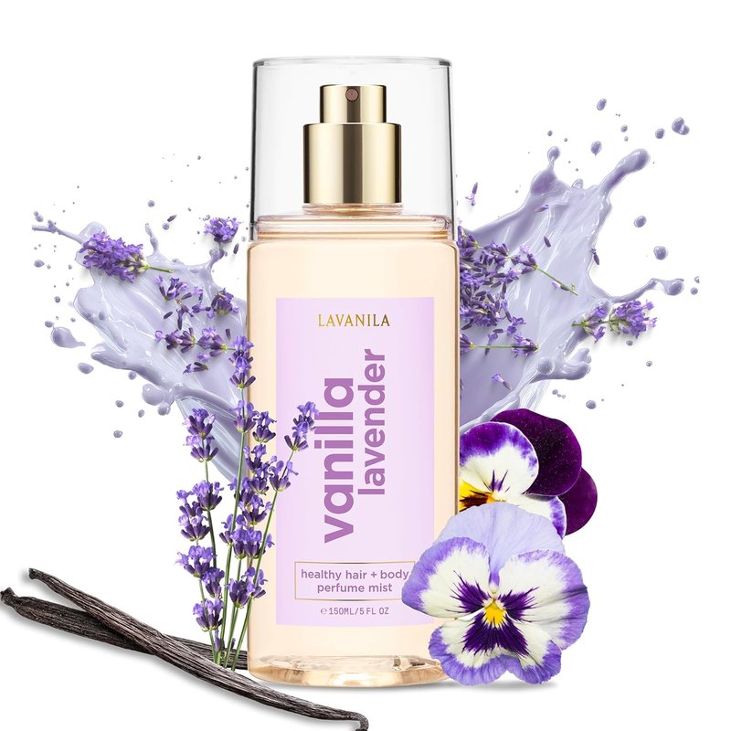 Lavanila Vanilla Lavender Hair & Body Mist - Calming 5 Oz Spray | Lightweight Fragrance for Women