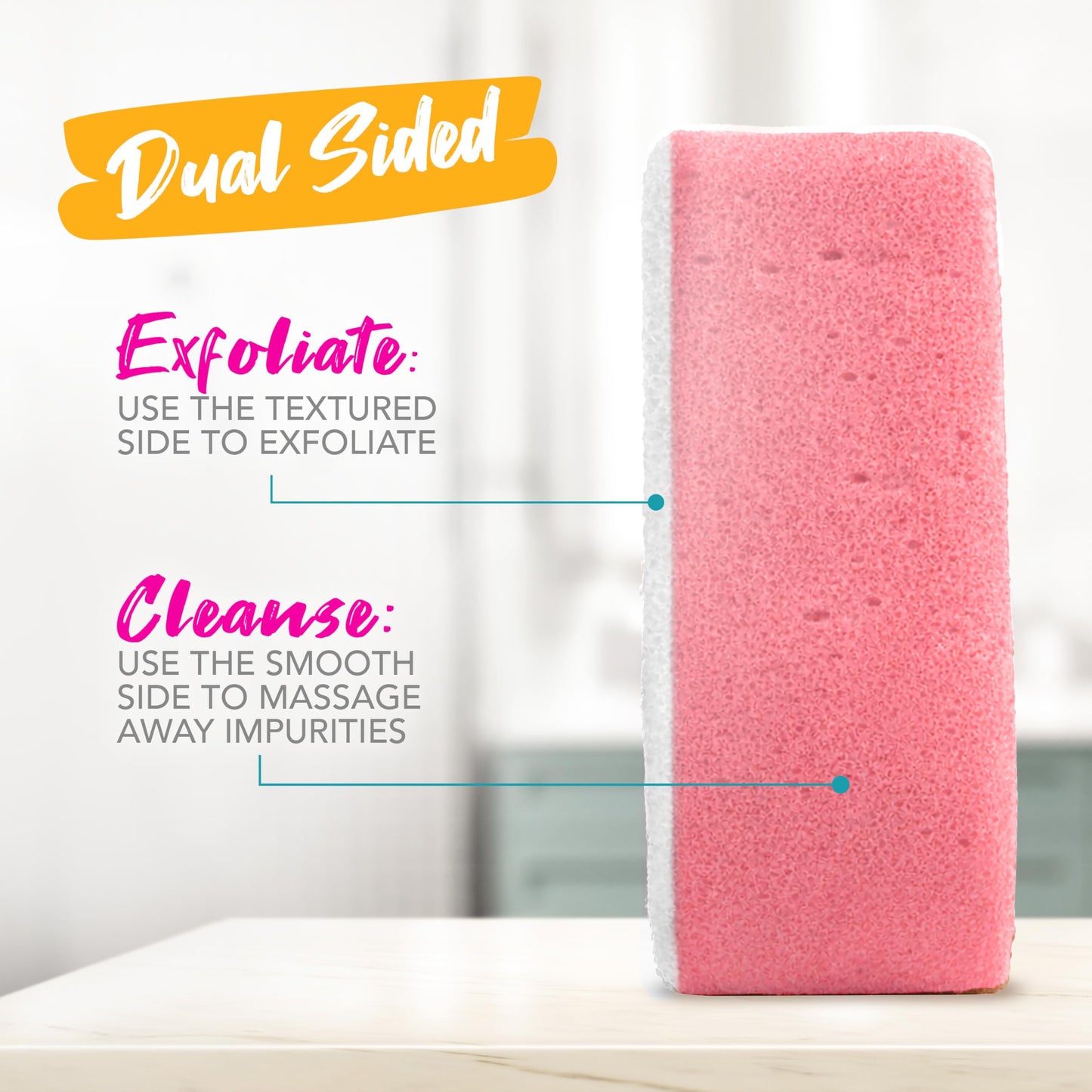 Spongeables Anti Cellulite Body Wash in a 20+ Wash Sponge, Wild Flower, 1 Count