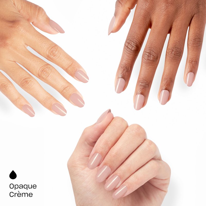OPI On Point Put it in Neutral | Short Round Soft Nude Beige Pink Press On Nails | 24 Count with Nail Glue | Long Lasting, Reusable, Non-damaging | Fall 2025 Shades