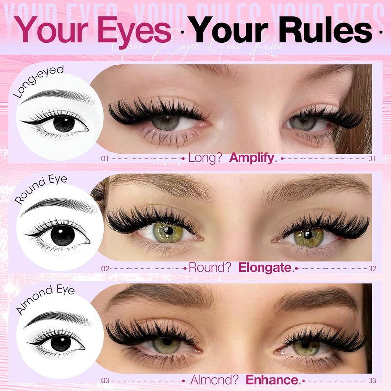 Fox Eye Lash Clusters Wispy Eyelash Clusters Cat Eye Lashes Clusters Pre Mapped Fairy Cluster Eyelash Extensions Spiky Cluster Lash Extensions by Delyneph