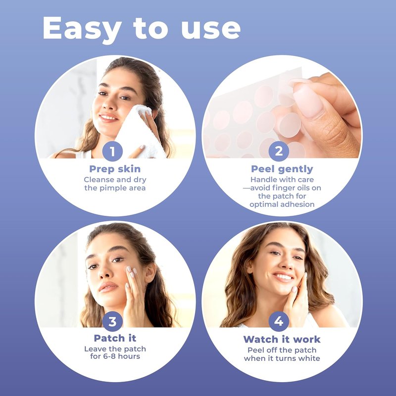 PatchRx Salicylic Acid Pimple Patches - 120 Pack of Acne Treatment Dots with Tea Tree Oil for Clear Skin