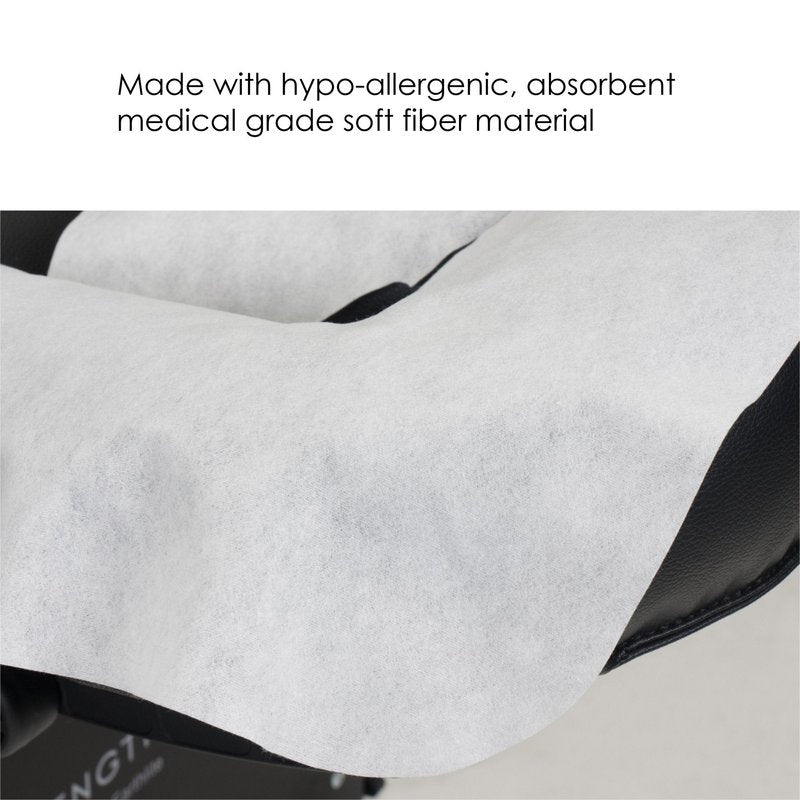 EarthLite Disposable Face Cradle and Headrest Covers, 100-Pack, Medical-Grade, Ultra Soft, Luxurious, Non-Sticking for Massage Tables & Chairs, White