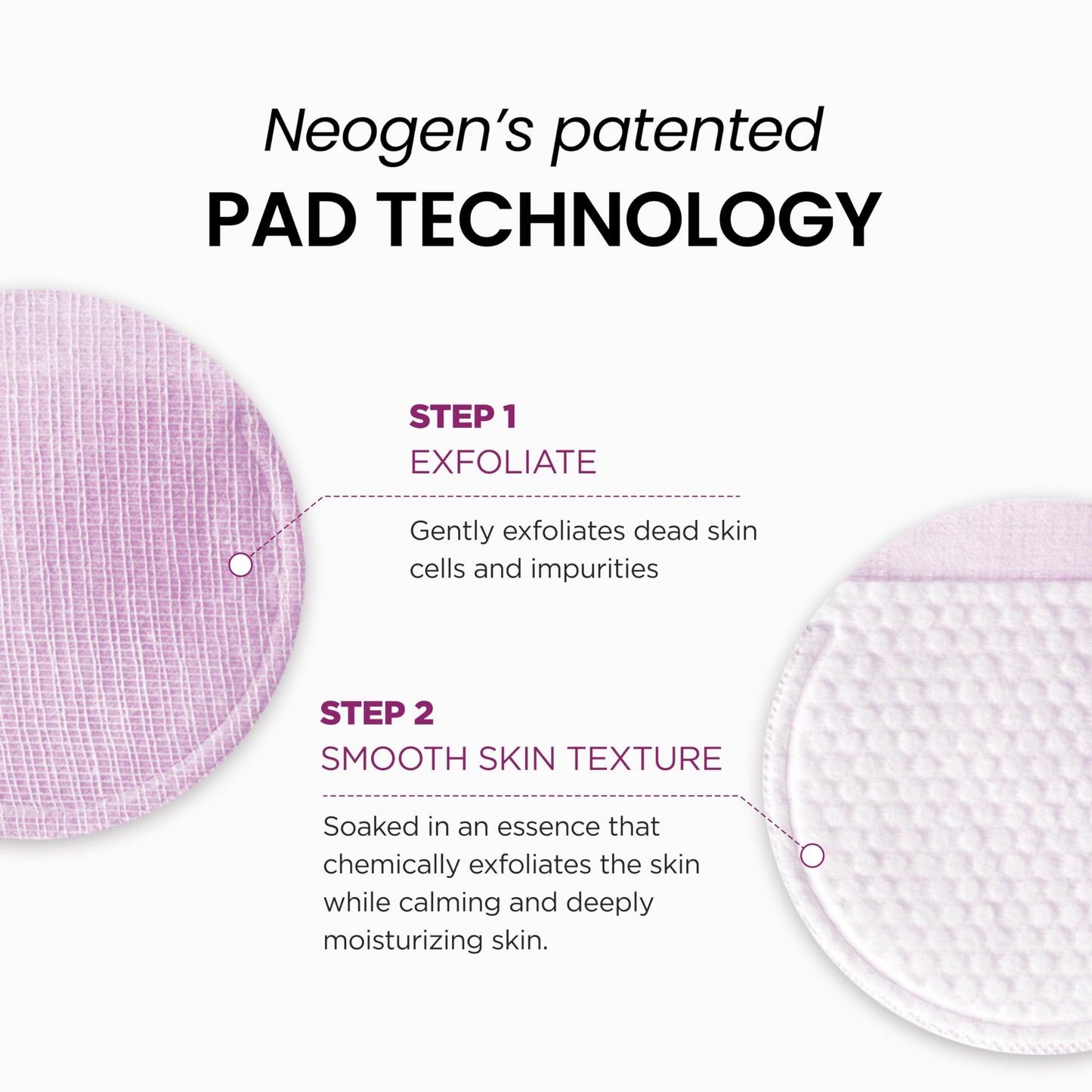 DERMALOGY by NEOGENLAB Bio-Peel Gauze Peeling Pads (Wine, 30 pads) - Exfoliating & Firming Peeling Pad with PHA & Red Wine & Resveratrol & Acid Hyaluronic - Korean Skin Care