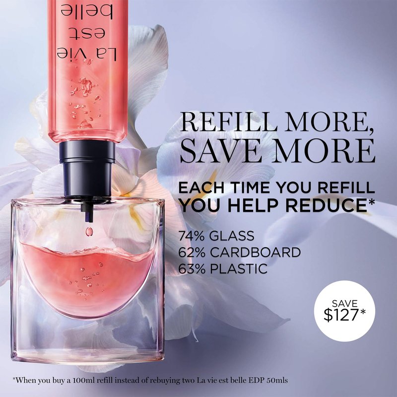 Lancôme La Vie Est Belle Eau de Parfum - Long Lasting Fragrance with Notes of Iris, Earthy Patchouli, Warm Vanilla & Spun Sugar - Floral & Sweet Women's Perfume, 1 Fl Oz