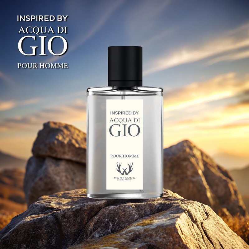 MONTWOOD Eau de Parfum – Long-Lasting Aquatic Fragrance for Men – 100mL Perfume Spray with Bonus 15mL Perfume Sample (Randomly Selected) – Inspired by Acqua di Gio Pour Homme