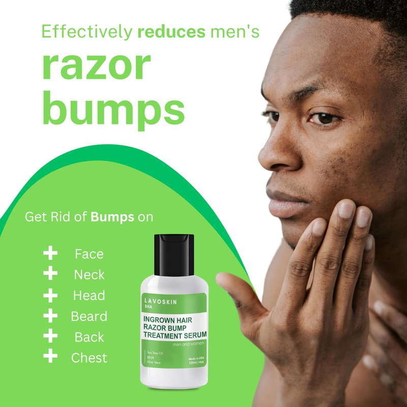 Best Ingrown Hair Treatment - Razor Bump & Bikini Line Salicylic Acid Gel - Tea Tree After Shave Bump Remover for Women - lavoSkin
