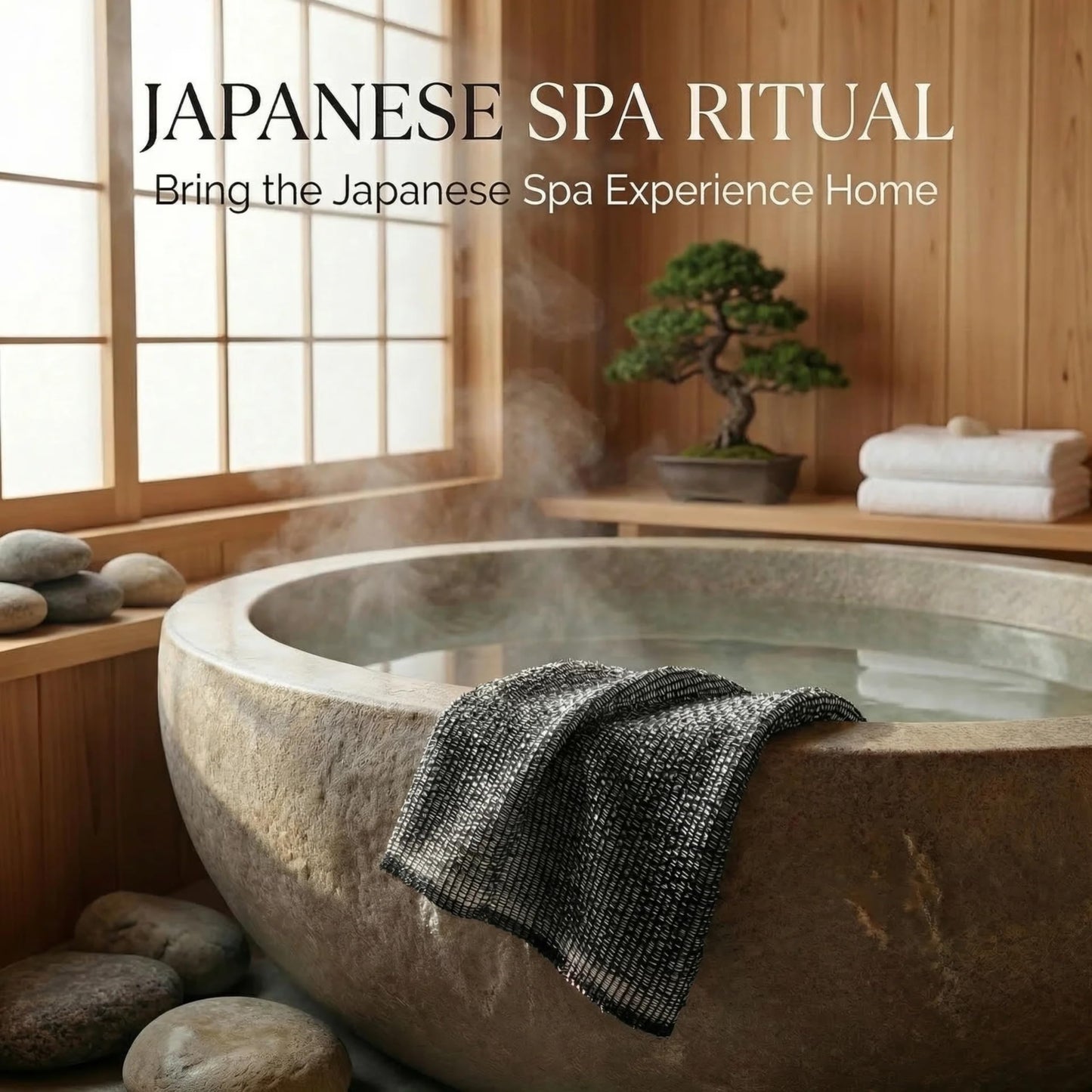 Japanese Washcloth 2 Pack – Dual-Sided Exfoliating Washcloth & Back Scrubber for Shower | Exfoliating Towel for Body, Wash Cloths for Showering for Women and Men – Holou