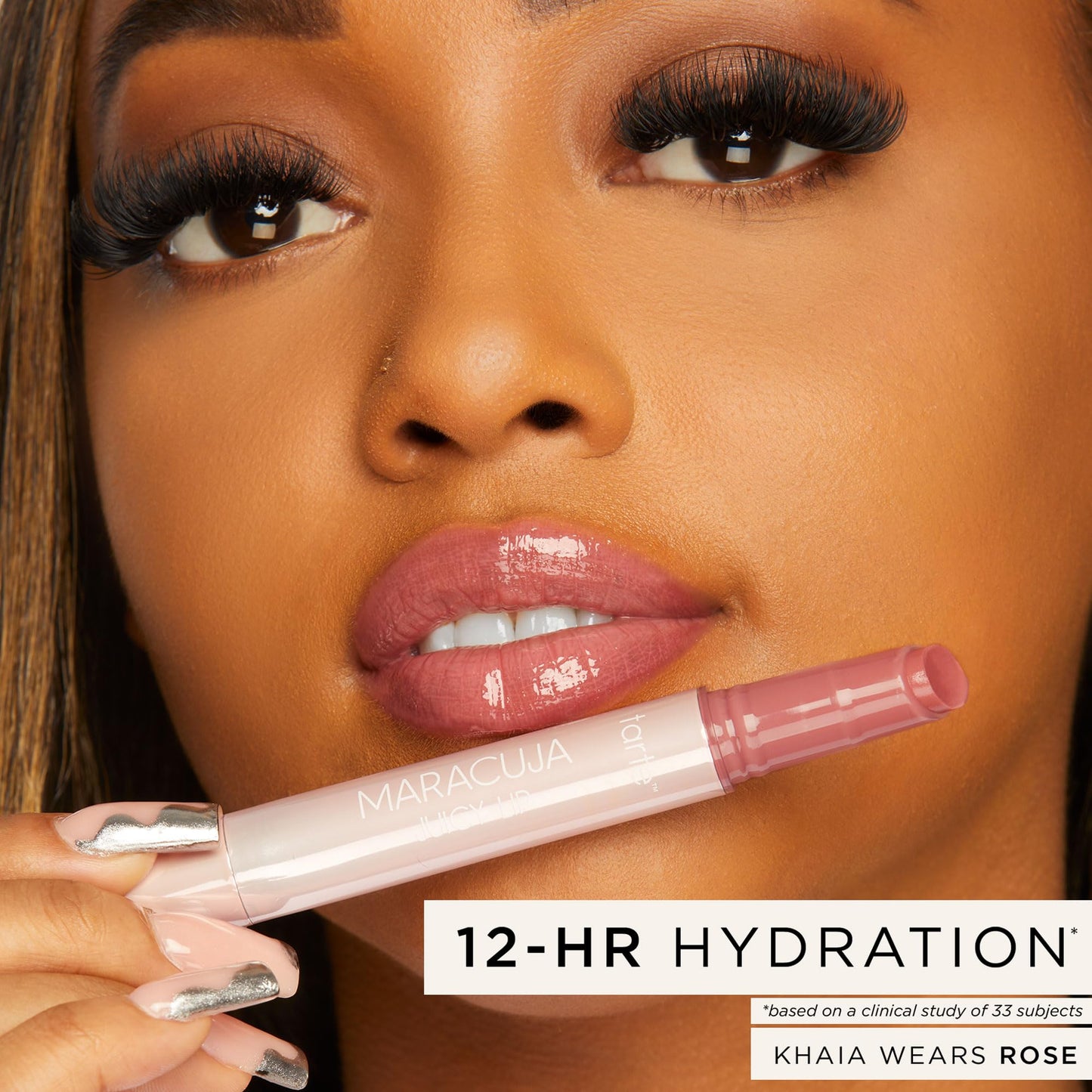 tarte maracuja juicy lip balm gloss – Viral Nourishing Lip Butter Color with High-Shine Hydration, Skincare Infused with Vitamin E, Vegan & Cruelty-Free, full size, Hibiscus