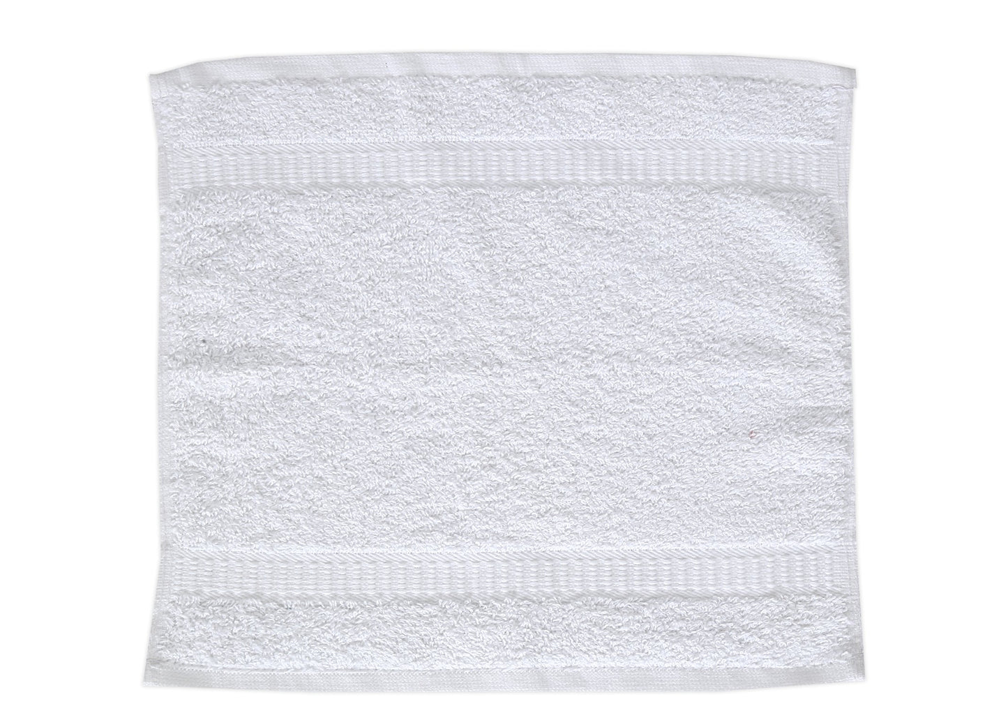 GOLD TEXTILES 100% Cotton Washcloth - 12 Pack | 13x13 inches | White - Ultra Soft, Highly Absorbent, Long Lasting and Quick Drying - Hotel & Spa Collection Cool Feel Fingertip Towels
