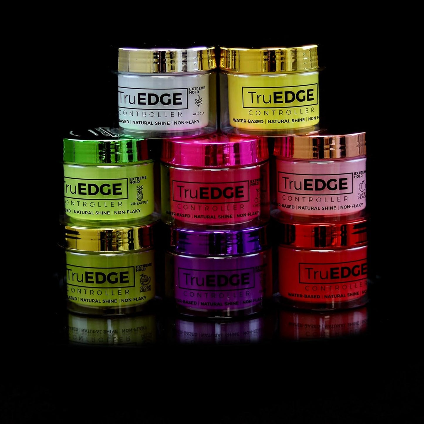 Tyche TruEDGE Controller Extreme Hold Water-Based Pomade - Ntaural Shine & Non-Flaky Scented Edge Control - Perfect for Hair-Braiding (Grape)