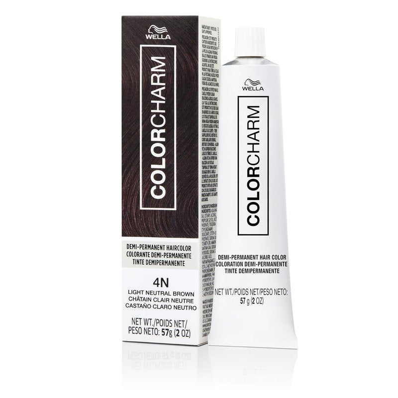 COLORCHARM Demi Permanent Hair Color | 4N Light Neutral Brown | Gloss, Refresh & Tone | 2 Fl Oz